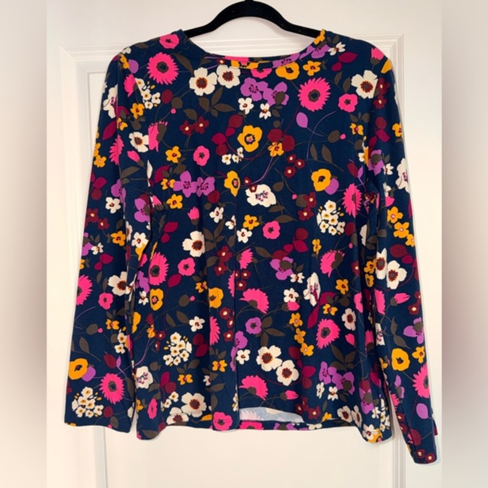 Talbots Floral Long Sleeve Women's Top Petite size XL